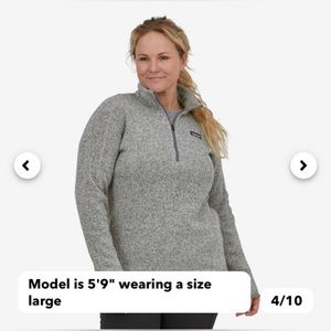 Stone gray women’s Patagonia better sweater size L
